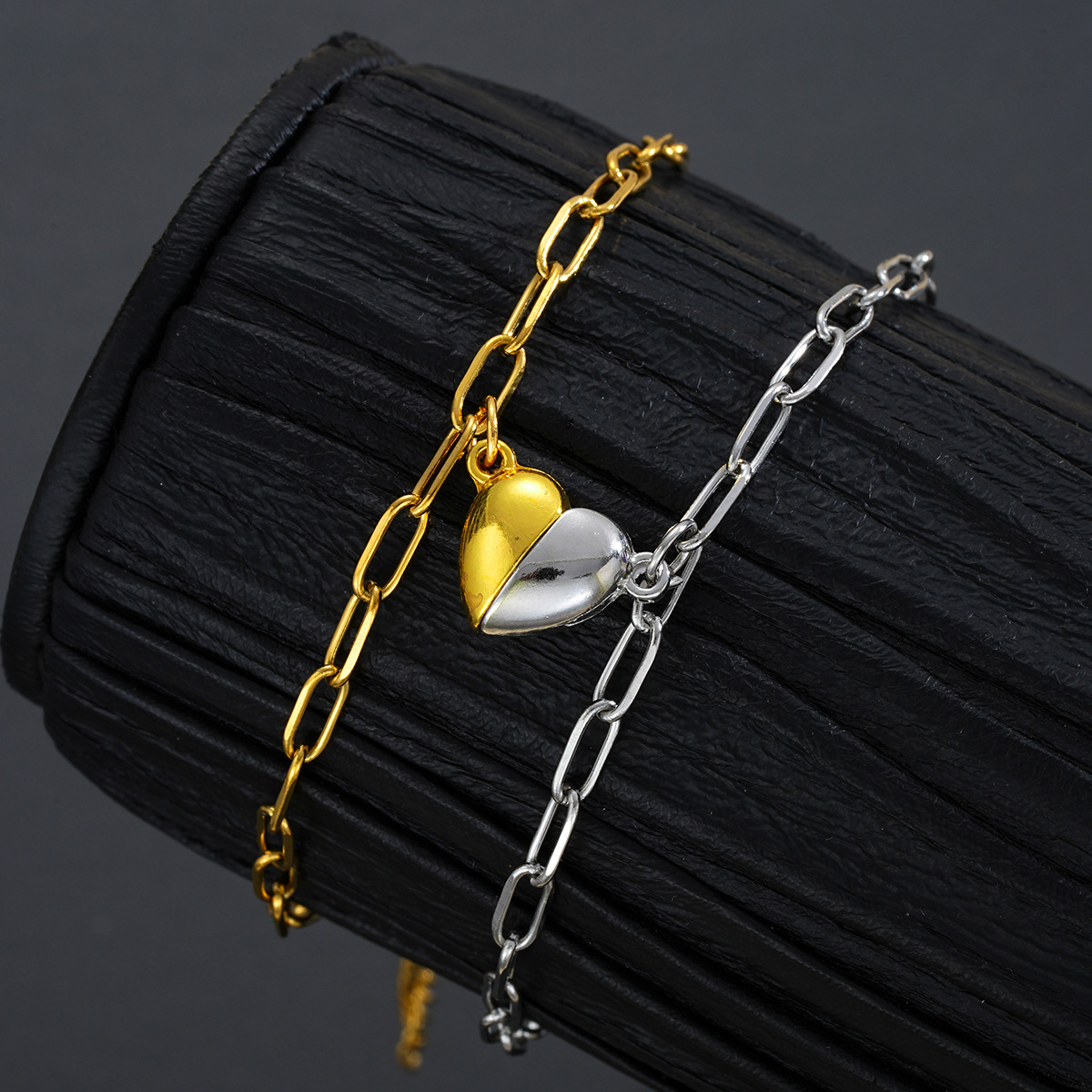 Magnetic Heart Couple Bracelet - огляд і ціна Paperclip Magnetic Set