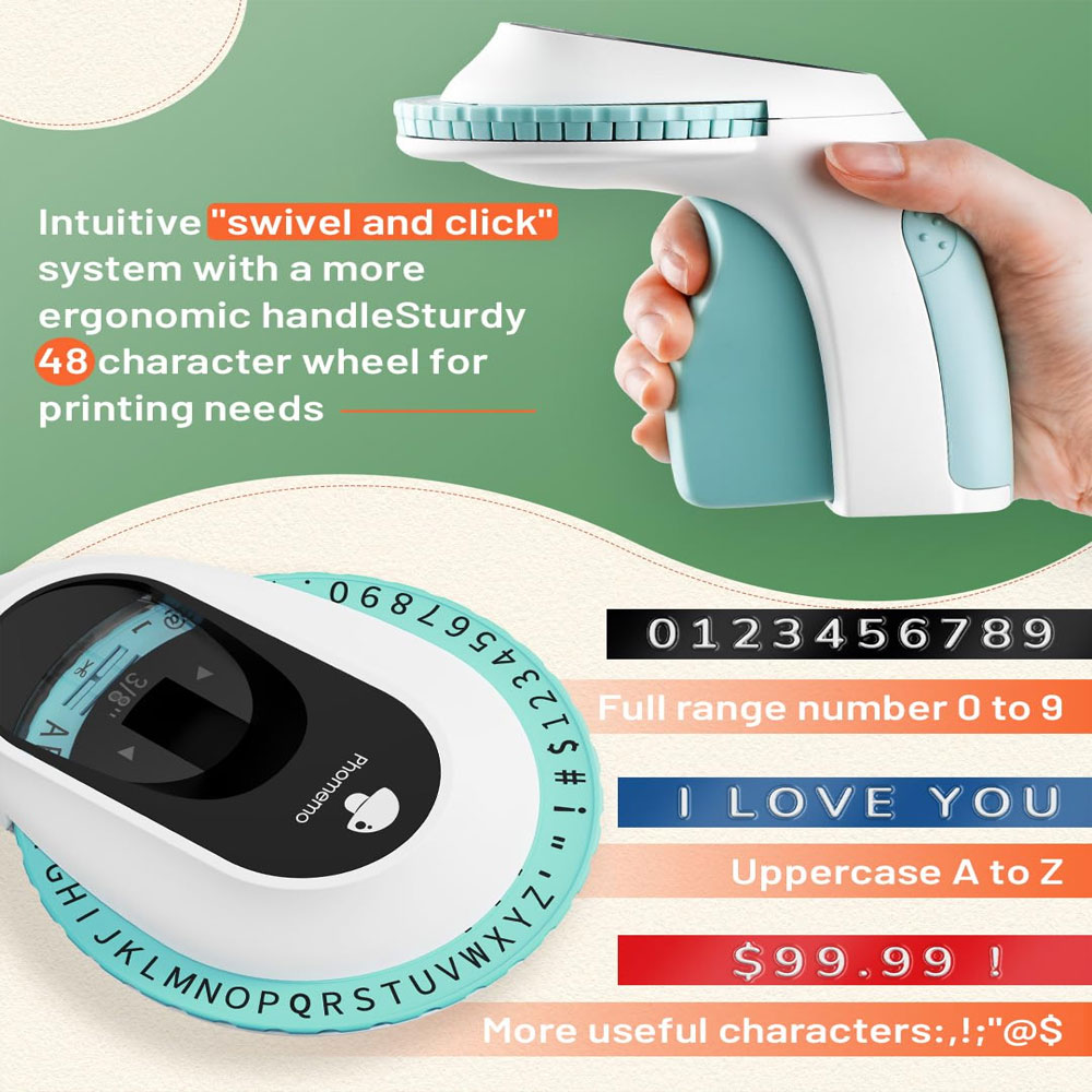 E975 Embossed Label Printer, 3 - огляд і ціна Label Printer Tape