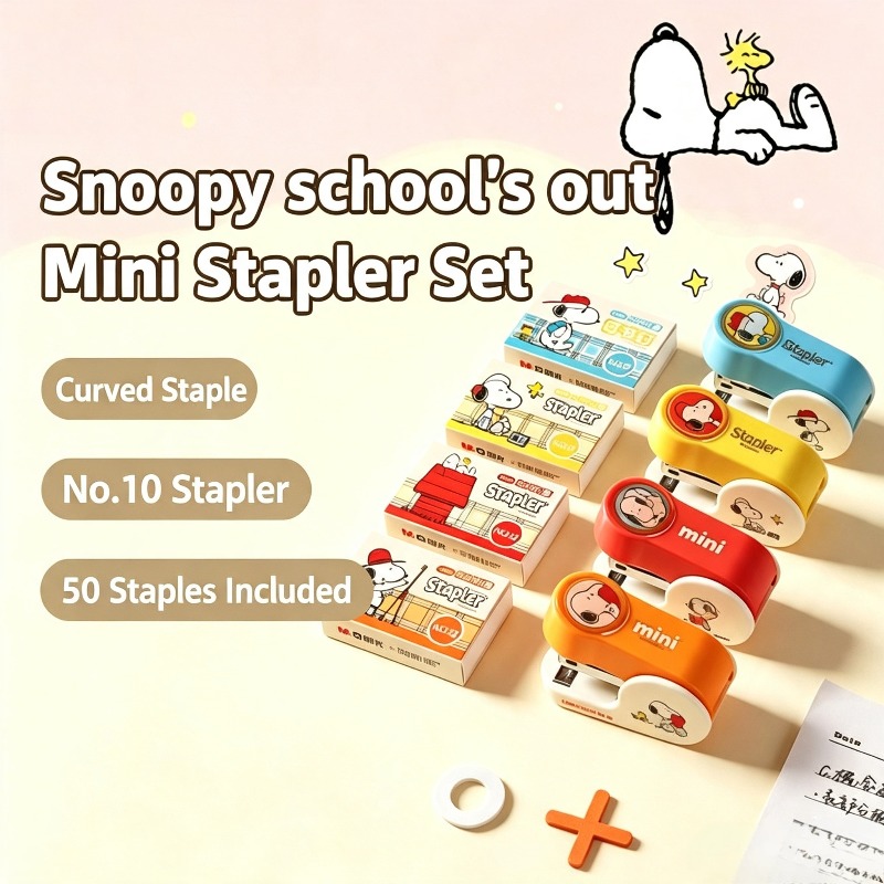 Snoopy Anime Figure Mini Stapl - огляд і ціна Office Supply Office Stationery Items