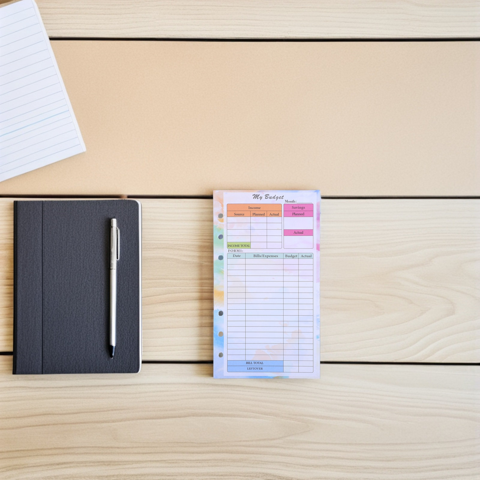 28Sheets A6 Planner Refillable - огляд і ціна Planner Weekly Budget