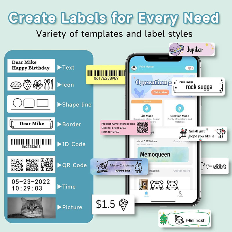 P15 Label Printer Sticker 12*4 - огляд і ціна Label Printer Tape