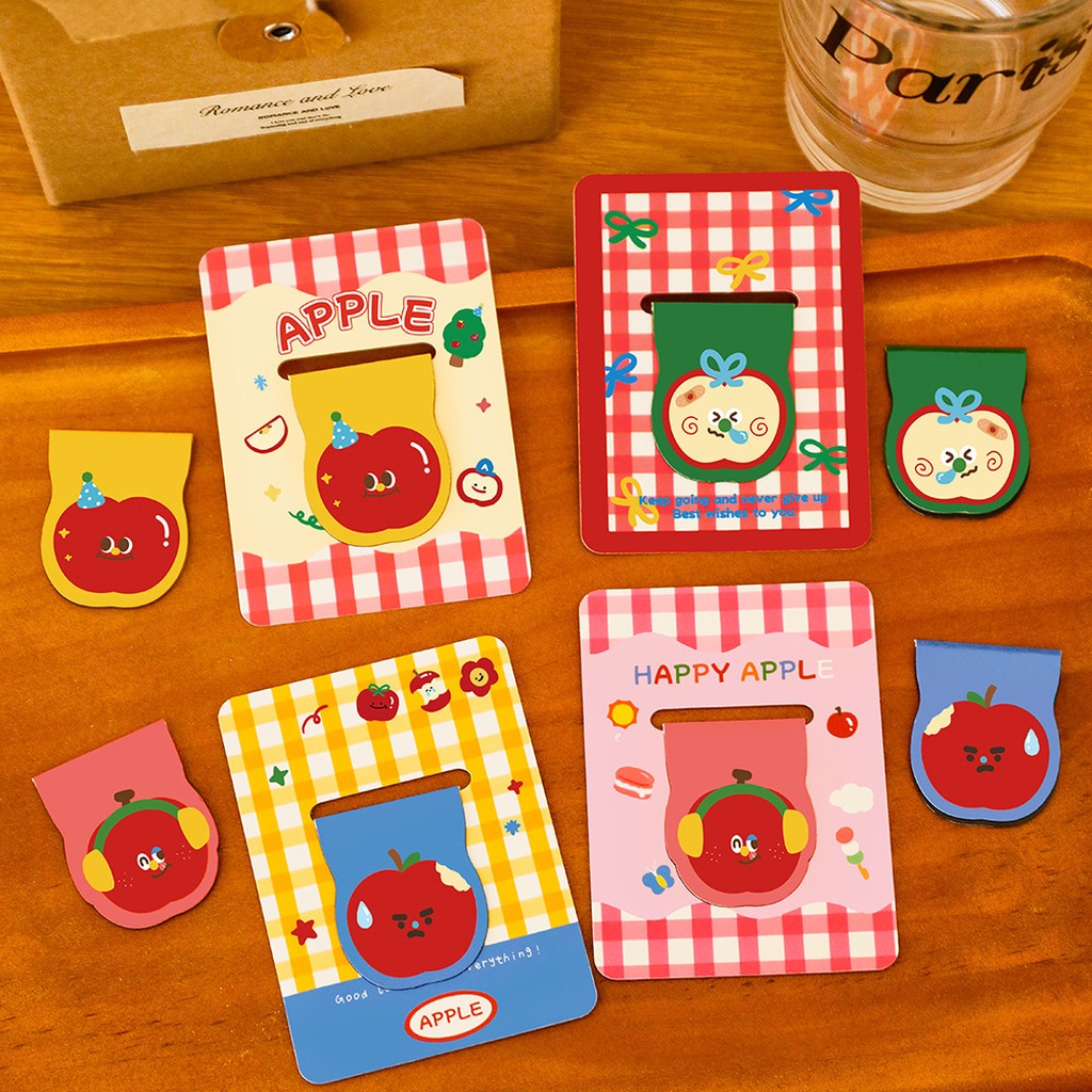 Cute Apple Shaped Magnetic Boo - огляд і ціна Paperclip Magnetic Set