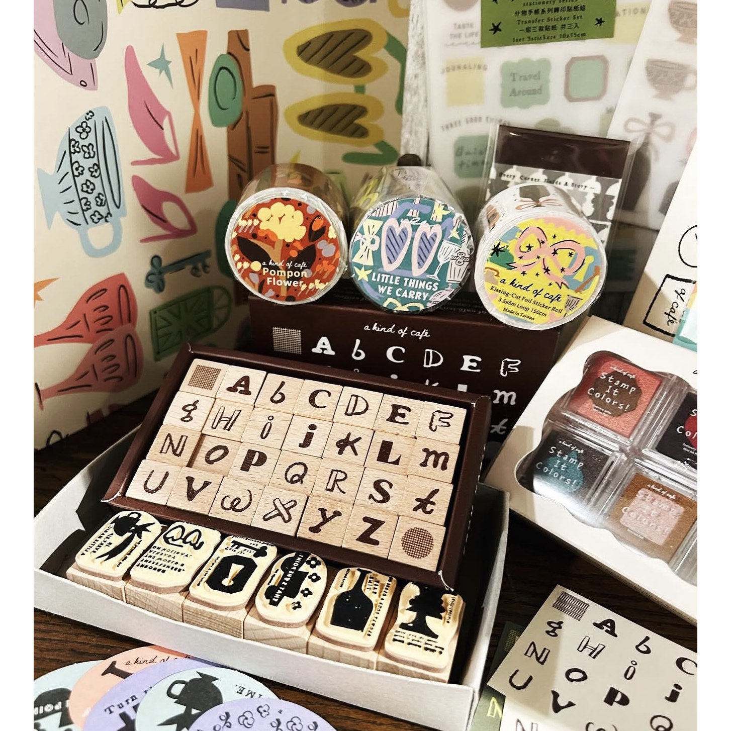 A Kind Of Cafe Studio Vintage  - огляд і ціна Washi Tape Set