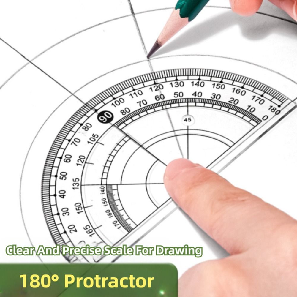 8PCS/Set Plastic Ruler Compass - огляд і ціна Ruler Set Transparent
