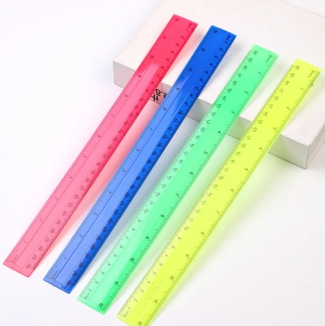 4Pcs/Pack Colorful Transparent - огляд і ціна Ruler Set Transparent