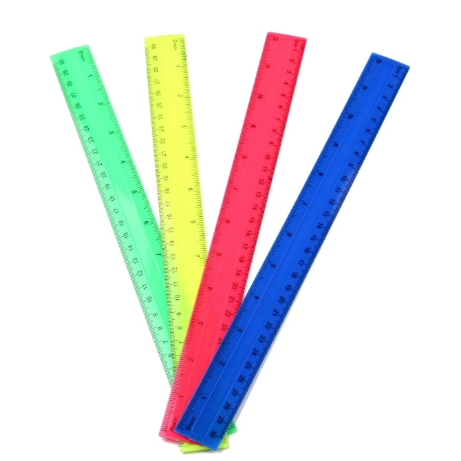 4Pcs/Pack Colorful Transparent - огляд і ціна Ruler Set Transparent