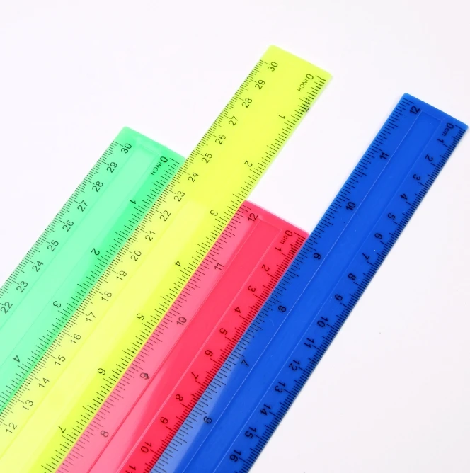 4Pcs/Pack Colorful Transparent - огляд і ціна Ruler Set Transparent