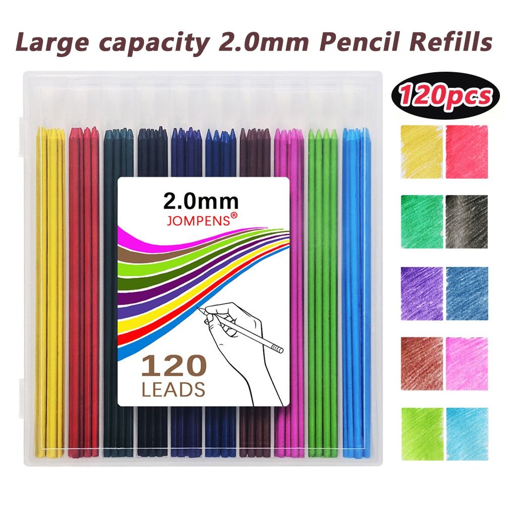 120pcs 2.0mm Lead Pencil Refil - огляд і ціна Mechanical Pencil Lead
