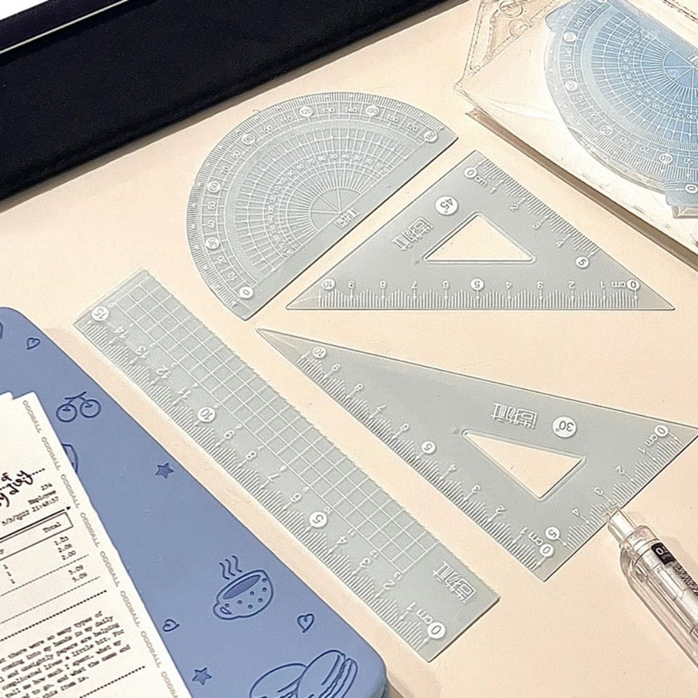 4PCS/Set Multifunctional 15/20 - огляд і ціна Ruler Set Transparent