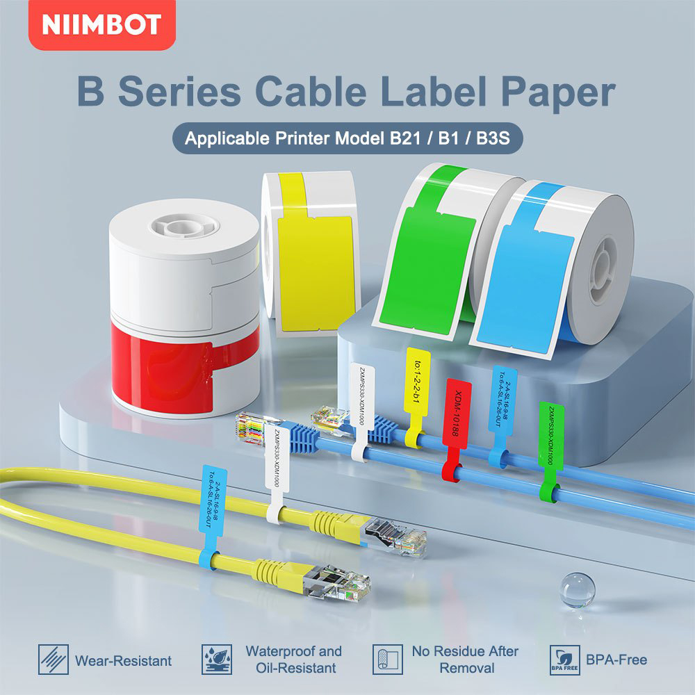 Niimbot Cable Label Portable P - огляд і ціна Label Printer Tape