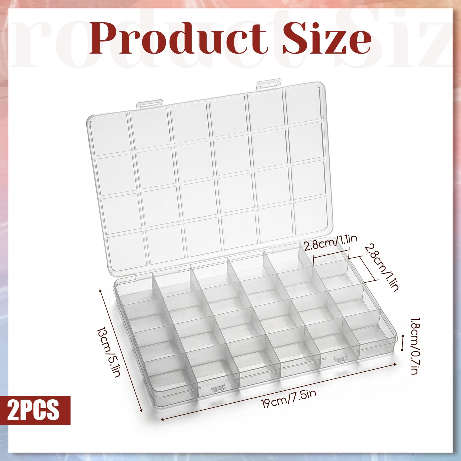 24-Grid Plastic Organizer Box  - огляд і ціна Washi Tape Set