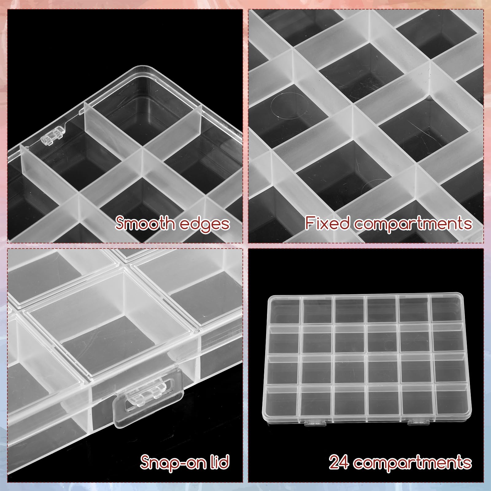 24-Grid Plastic Organizer Box  - огляд і ціна Washi Tape Set