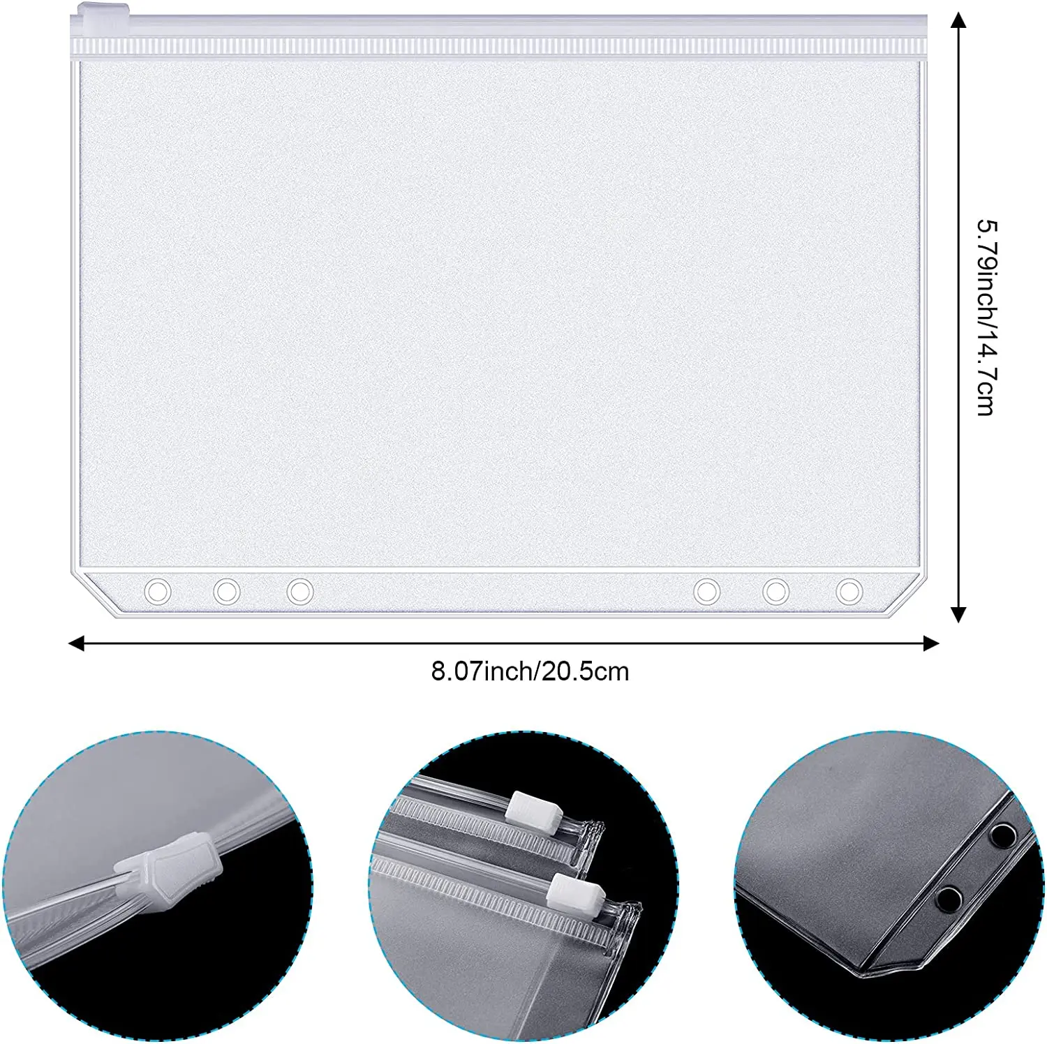 Binder Pockets A6 6-Hole Zippe - огляд і ціна Planner Weekly Budget