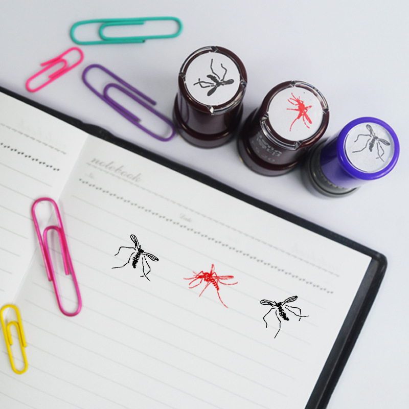1/4pcs Mosquito Pattern Self-I - огляд і ціна Self Inking Stamp