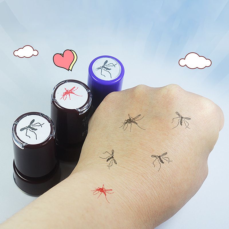 1/4pcs Mosquito Pattern Self-I - огляд і ціна Self Inking Stamp