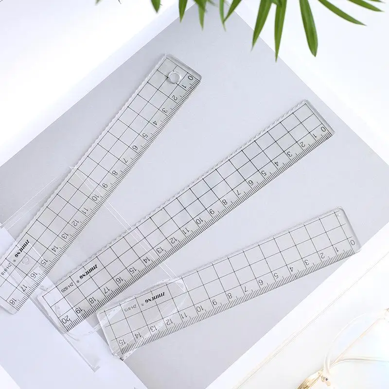 1Pcs Simple15cm 18cm 20cm Tran - огляд і ціна Ruler Set Transparent