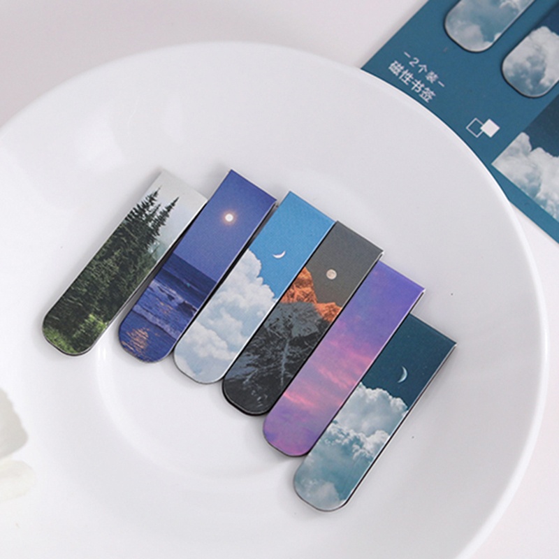 2Pcs/Set Bookmarks Beautiful N - огляд і ціна Paperclip Magnetic Set