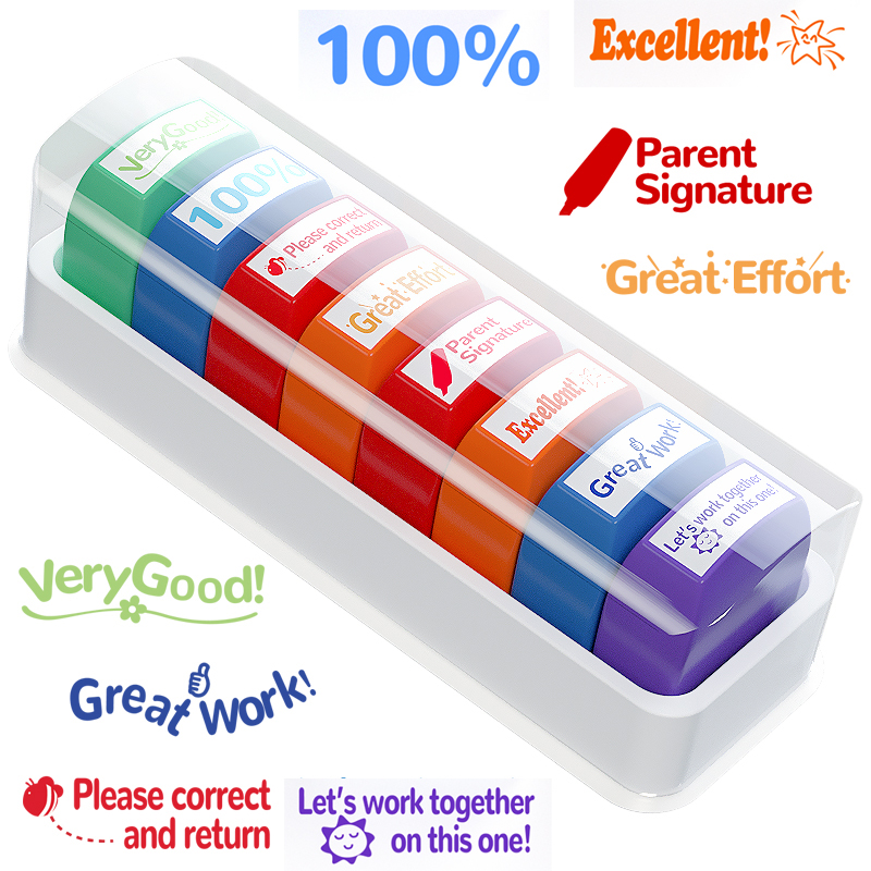 8 Teacher stamps Classroom Tea - огляд і ціна Self Inking Stamp