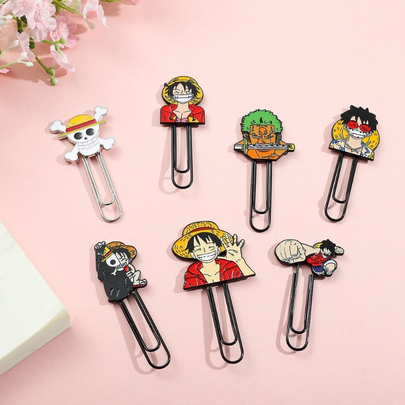 New One Piece Luffy Roronoa Zo - огляд і ціна Paperclip Magnetic Set