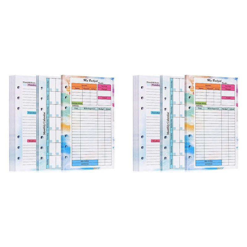 N36R-2 Set A6 Budget Planner R - огляд і ціна Planner Weekly Budget