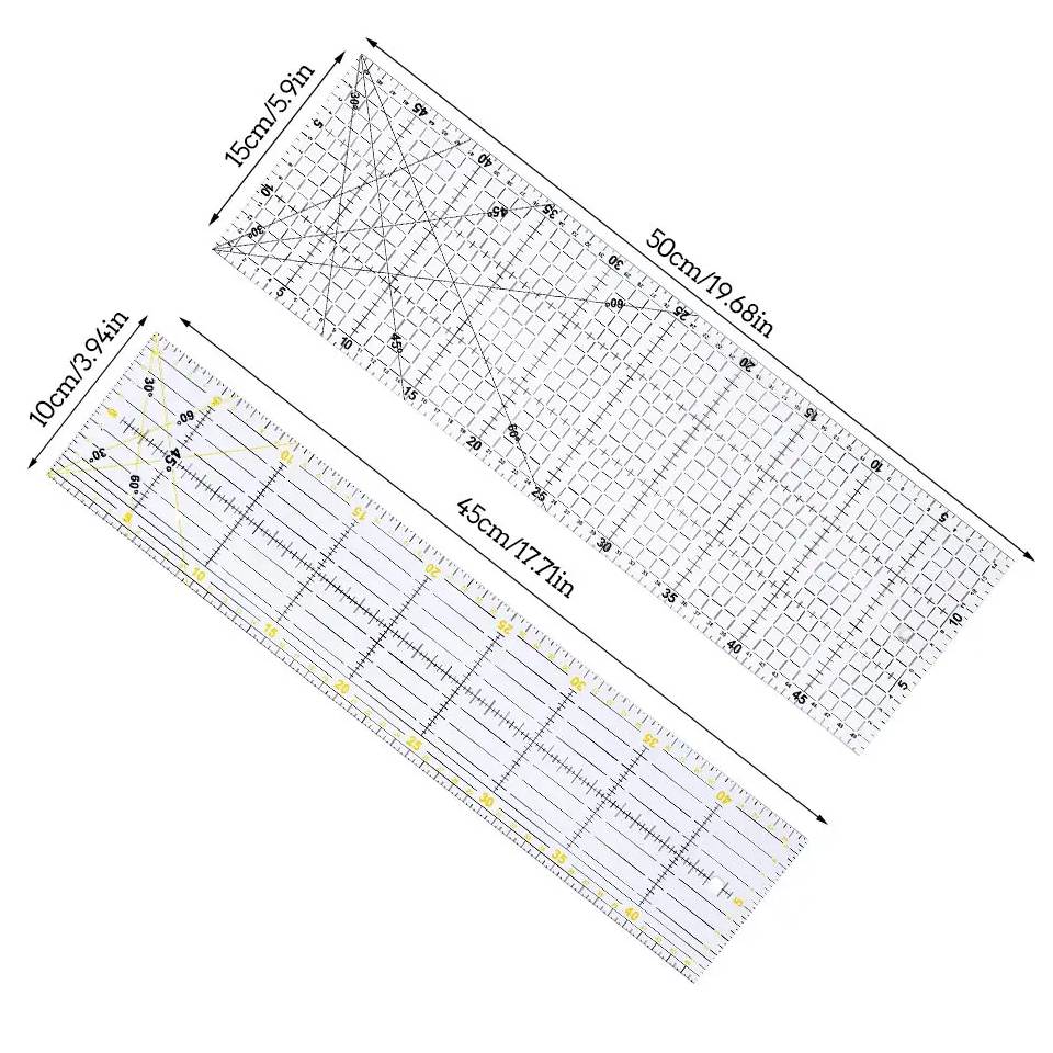 Fenrry Multisize Acrylic Patch - огляд і ціна Ruler Set Transparent